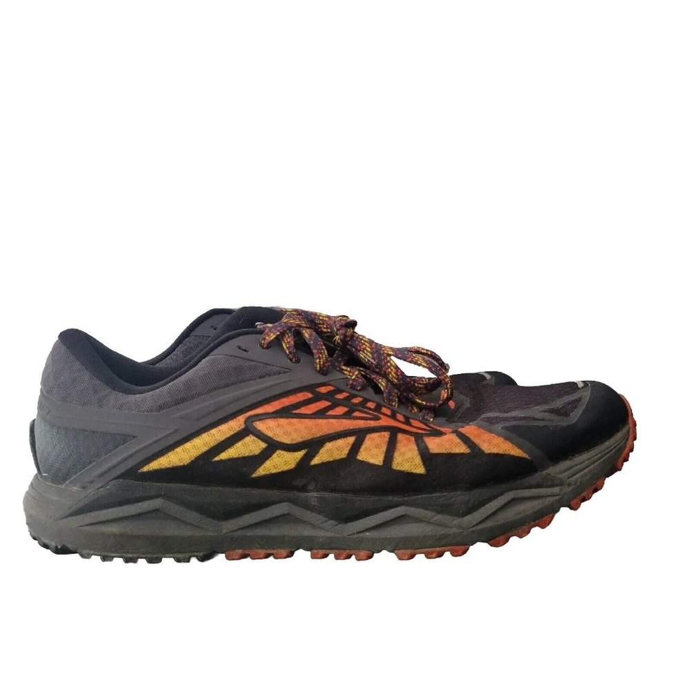 Brooks Caldera 1Black Orange Running Shoes Lace Up Mens Size 11.5